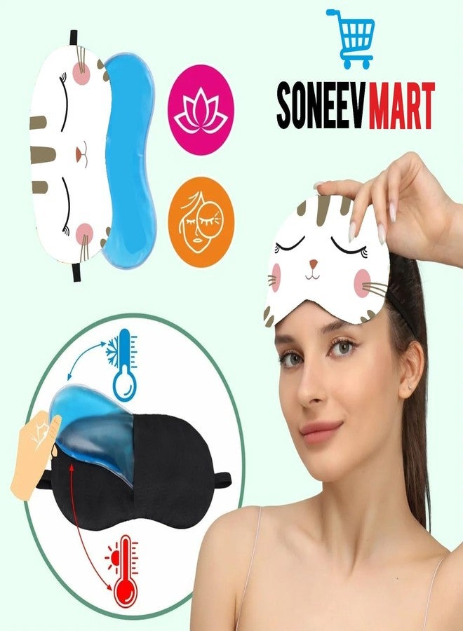 SONEEV MART Luxurious Gel Eye Mask for Soothing Relaxation and Stress Relief Reusable and Cold Therapy Ideal for Puffy Eyes, Dark Circles Headache Relief - Image 5