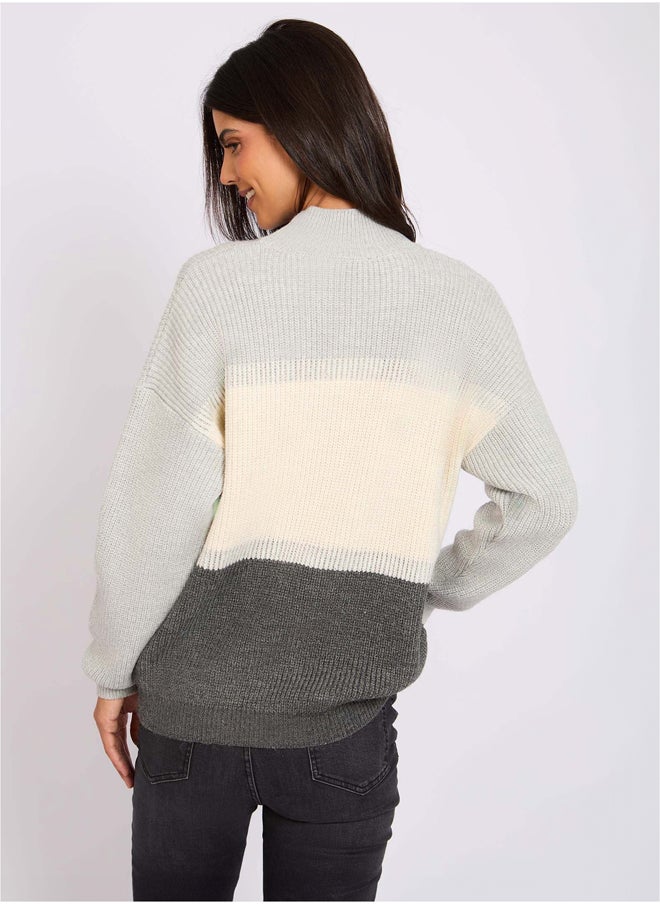 DALYDRESS - Women Regular Fit Pullover - Grey - Image 1