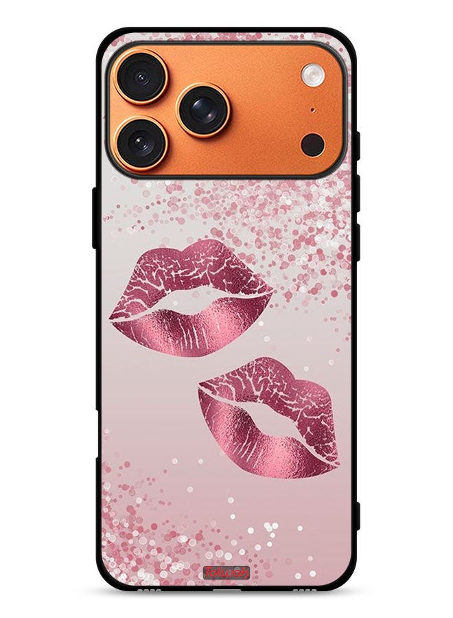 Tolwak Apple iPhone 17 Pro Max Protective Case Cover Glitter Lips - Image 1