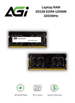 أجي AGI DDR4 3200 ميجا هرتز كمبيوتر محمول DRAM | ذاكرة الوصول العشوائي 8 جيجا بايت SO-DIMM  - Image 2