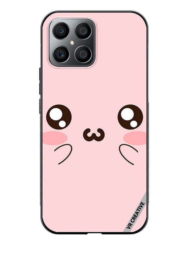 VR CREATIVE Protective Case Cover For Honor X8 Cute Eyes Pink Design Multicolour