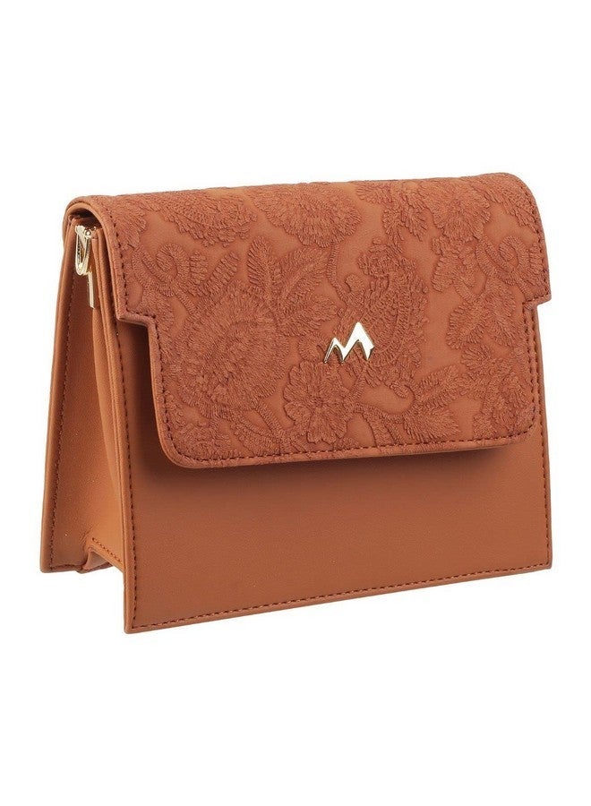 Metro Womens Suede Tan Flap Over Sling (One Size) - Image 5