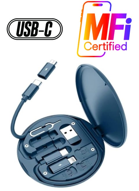 Multi Charging Cable Adapter Kit,USB C to Micro USB/Lightning/USB A Cable Convertor Adapter Kit Can Use as Phone