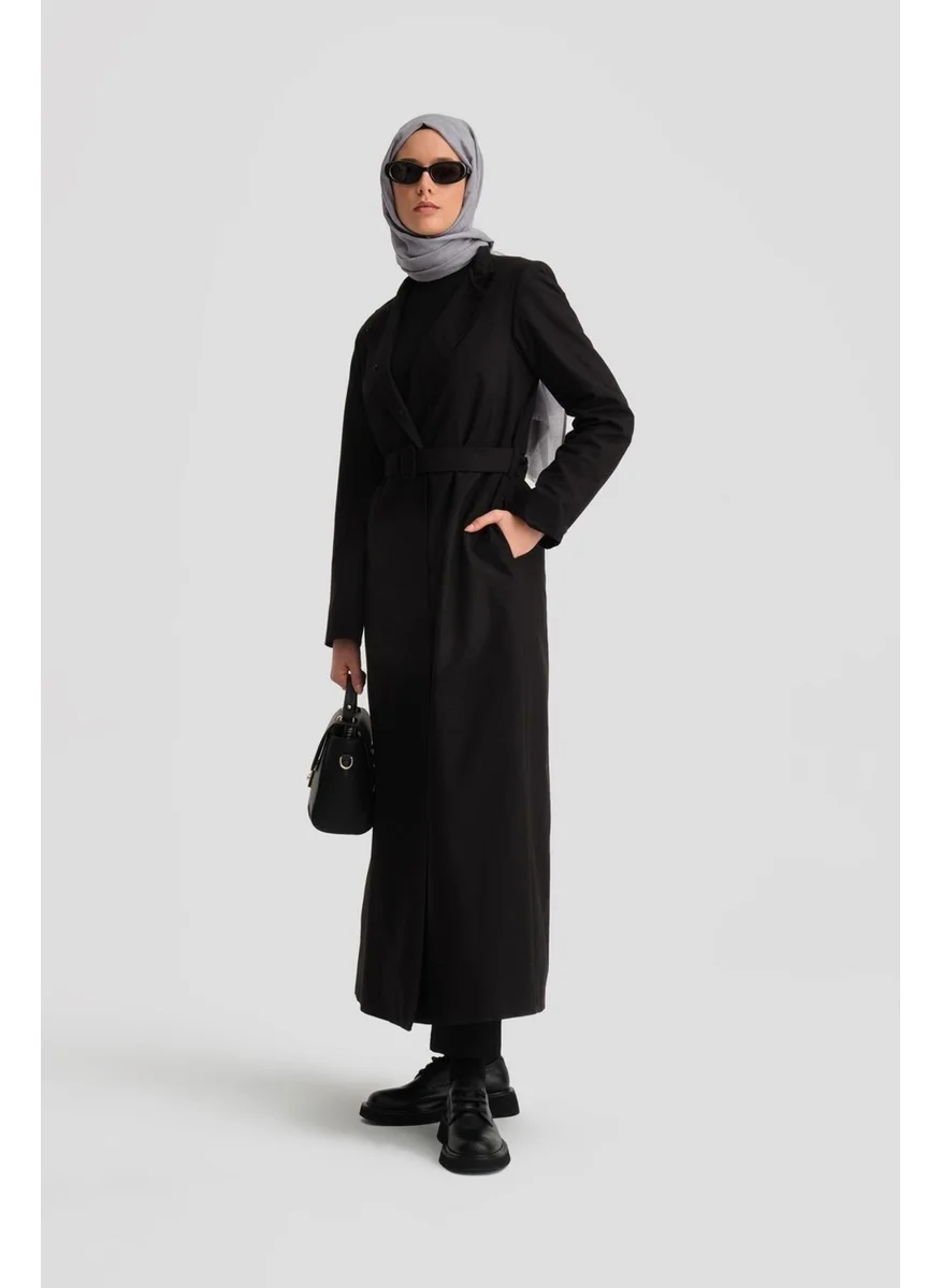 ARMINE Removable Chain Collar Waterproof Coat 24K8008 Black