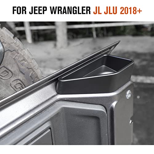 JeCar حامل تخزين خلفي لجهاز جيب JL من JeCar لباب صندوق السيارة - ملحقات داخلية لجهاز جيب رانجلر JL و Unlimited 2018-2024 - Image 2