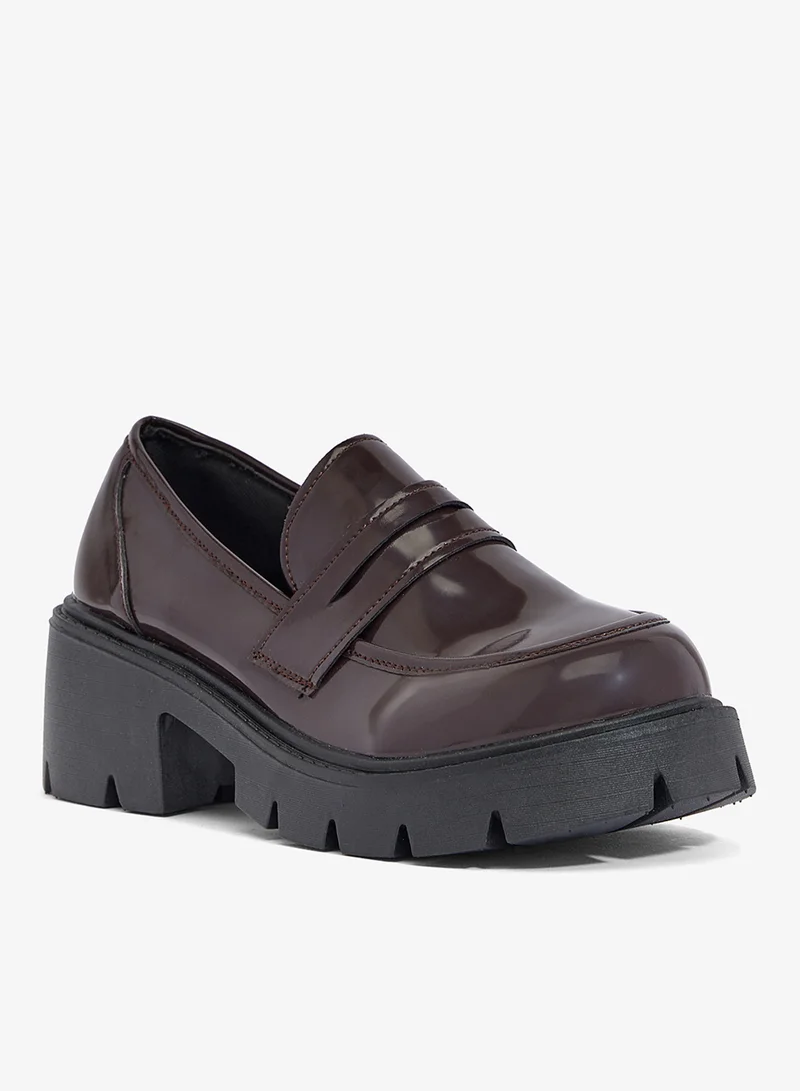 جينجر حذاء لوفرز بكعب عالي