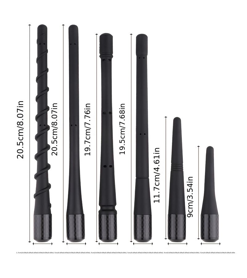 Universal 17DT+DZ Car AM FM Antenna Rod Base 3.5 4.6 7 Inches for Ford GMC Chevy Wrangler - Image 1