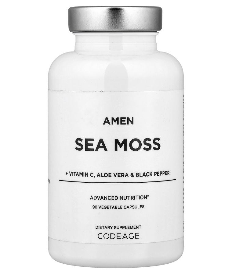 Codeage Amen Sea Moss + Vitamin C Aloe Vera & Black Pepper 90 Vegetable Capsules