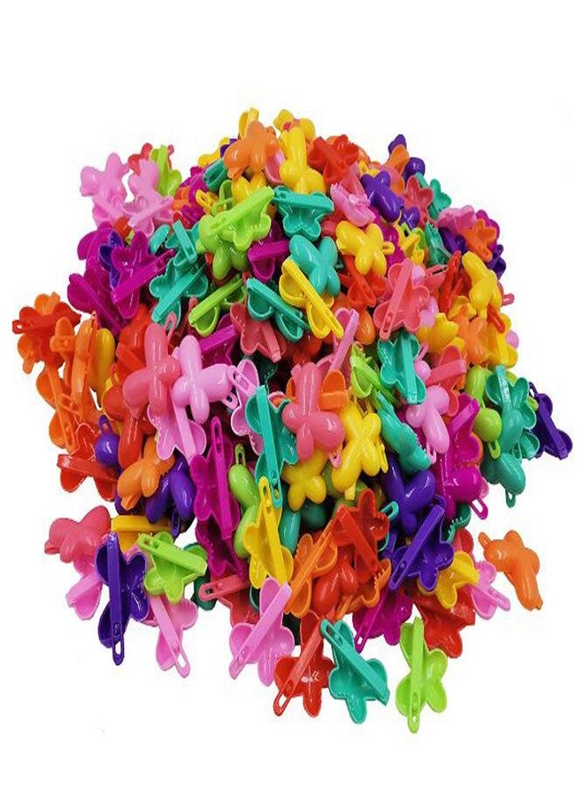 FZBNSRKO 100pcs Color Mini hair Clips,Children's Hairpin for Little Girls(butterfly's style) - Image 1