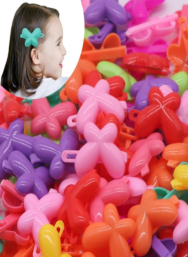 FZBNSRKO 100pcs Color Mini hair Clips,Children's Hairpin for Little Girls(butterfly's style) - Image 3