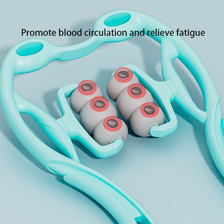 ZHENAN Neck Massage Roller – Magnetic Deep Tissue Muscle Relief with 6 Acupressure Ball Rollers – Handheld Portable Massage Stick for Back, Shoulder, Foot Pain Relief - Image 3