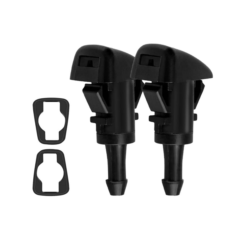 Tecledsn 2PCS Front Windshield Washer Nozzles Washer Nozzle Kit Washer Spray Jet Kit Replacement for Chrysler Dodge Ram Replaces 4805742AB 5113049AA 55077460AA 5303833AA 5116079AA 2PCS - Image 3