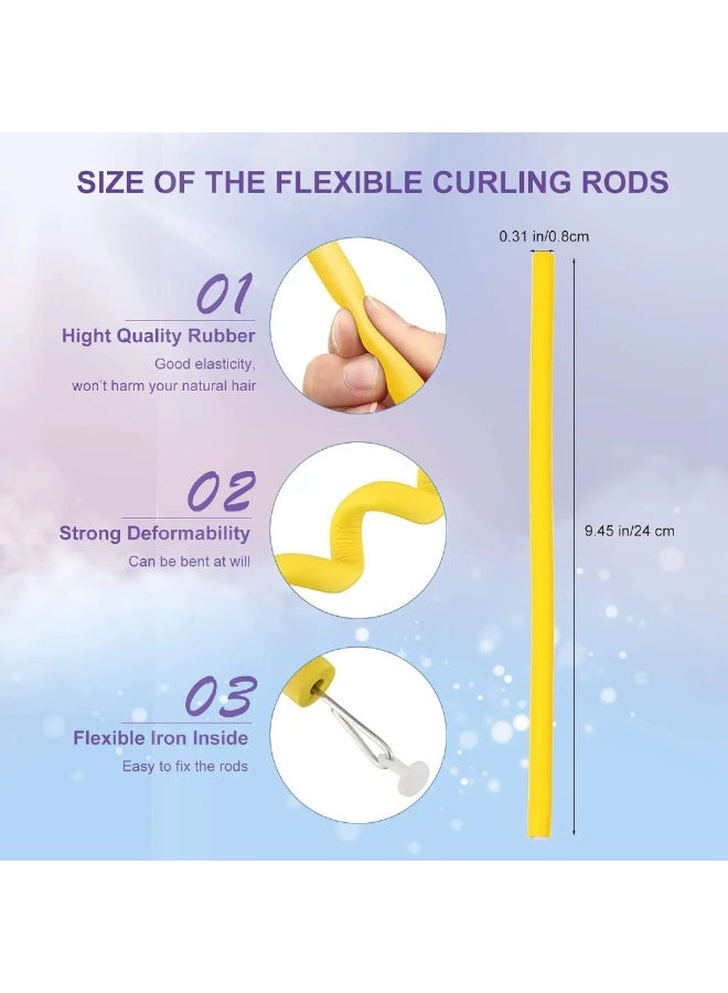 Flexible Foam Hair Rollers Set (10 Pieces) - Image 4