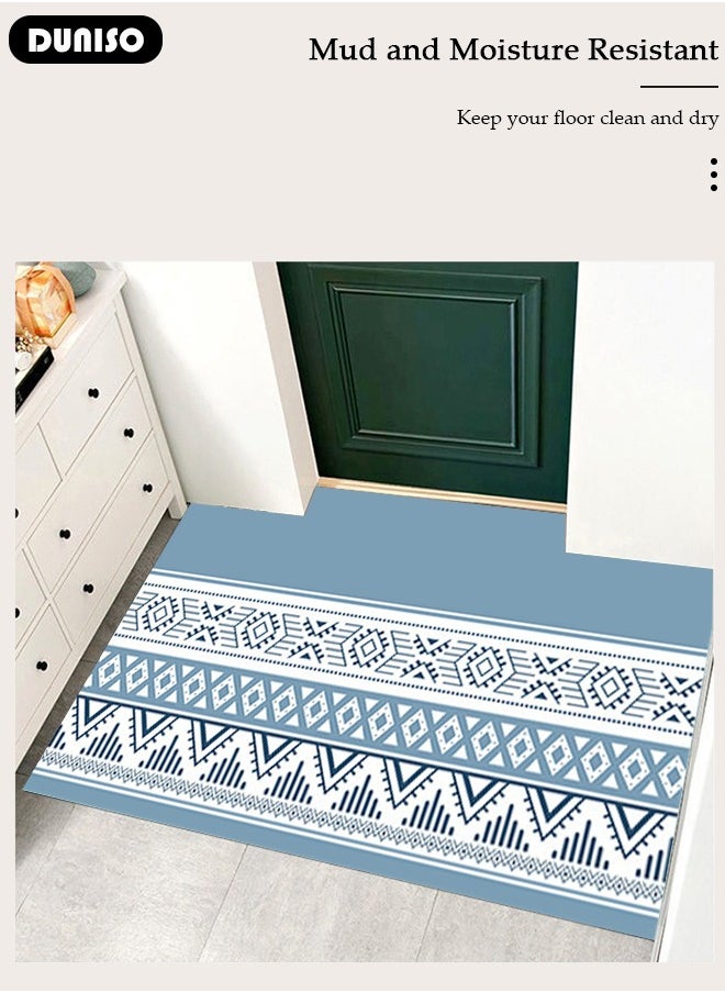 DUNISO - Diatom Mud Front Door Mat, 60 * 90 cm Non-slip Natural Rubber Door Mat, Mud Scraper Welcome Mat, Easy Care Resist Dirt Front Door Mat for Home Entrance, Garage and Garden Entrance Mat - Image 1