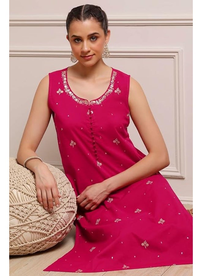 BIBA Women RAYON Straight  Kurta L - Image 4