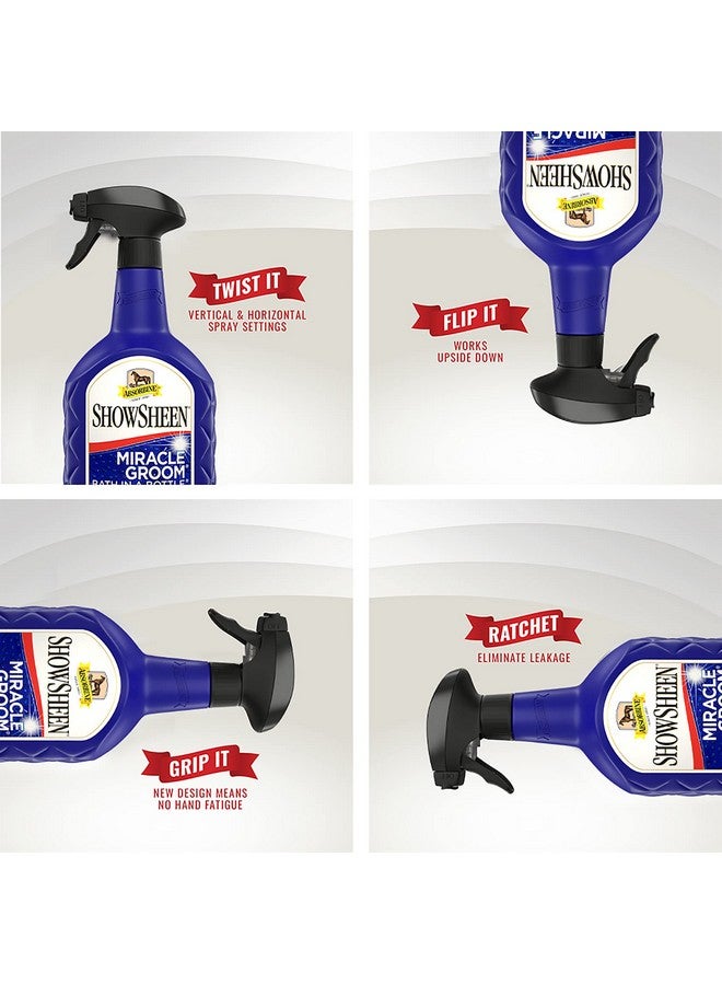 Absorbine Showsheen Miracle Groom Waterless Shampoo, 5In1 Formula For Coat, Mane & Tail, 32Oz - Image 5