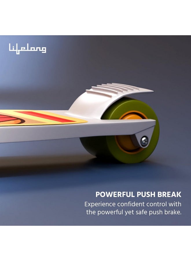Lifelong Lifelong Scooter for Kids 3+ Years-Foldable Kids Scooter with PVC Led Wheels&Adjustable Height-Kick Scooter Capacity 50Kg- Baby Scooter Toys for 3+ Year Old Boy&Girl-Skate Scooter(Llks15) Multicolor  - Image 3