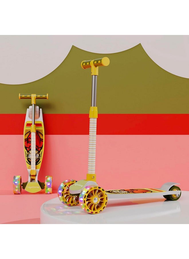 Lifelong Lifelong Scooter for Kids 3+ Years-Foldable Kids Scooter with PVC Led Wheels&Adjustable Height-Kick Scooter Capacity 50Kg- Baby Scooter Toys for 3+ Year Old Boy&Girl-Skate Scooter(Llks15) Multicolor  - Image 1