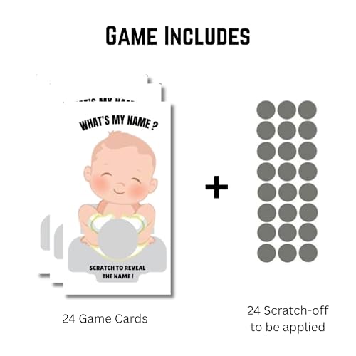 Craftmind What's in My Diaper Baby Shower Scratch Off Game | 24 Cards - 2 Winner | Baby Shower Games | Dirty Diaper Game (Boy Edition) - Image 5