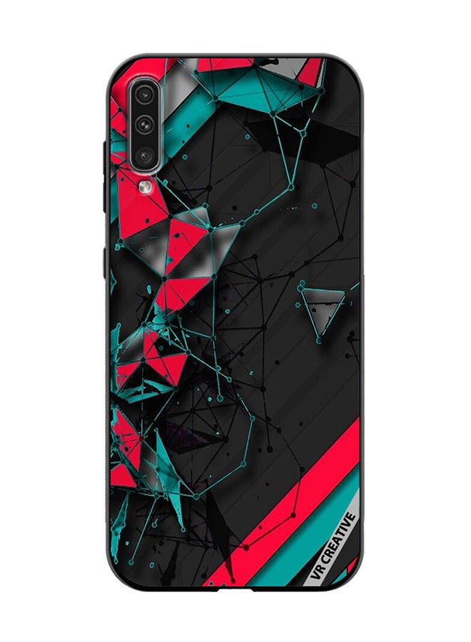 VR CREATIVE Protective Case Cover For Samsung Galaxy A70/A70s Tech Pattern Design Multicolour - Image 1
