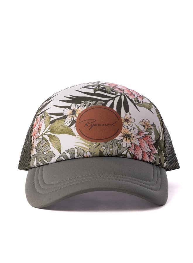 Rip Curl Women's Trucker, Baseball Hat, Lightweight and Breathable Mesh with Adjustable Snapback and Curved Brim for Sun Protection - Image 1