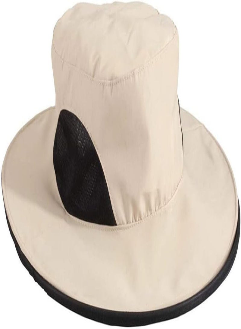 Mosquito Head Net Hat Protective Cover Anti-bee Bug Insect Fly Insect Netting for Beekeeper Beige, Mosquito Head Net, Face Protection Net, Head Cover Net