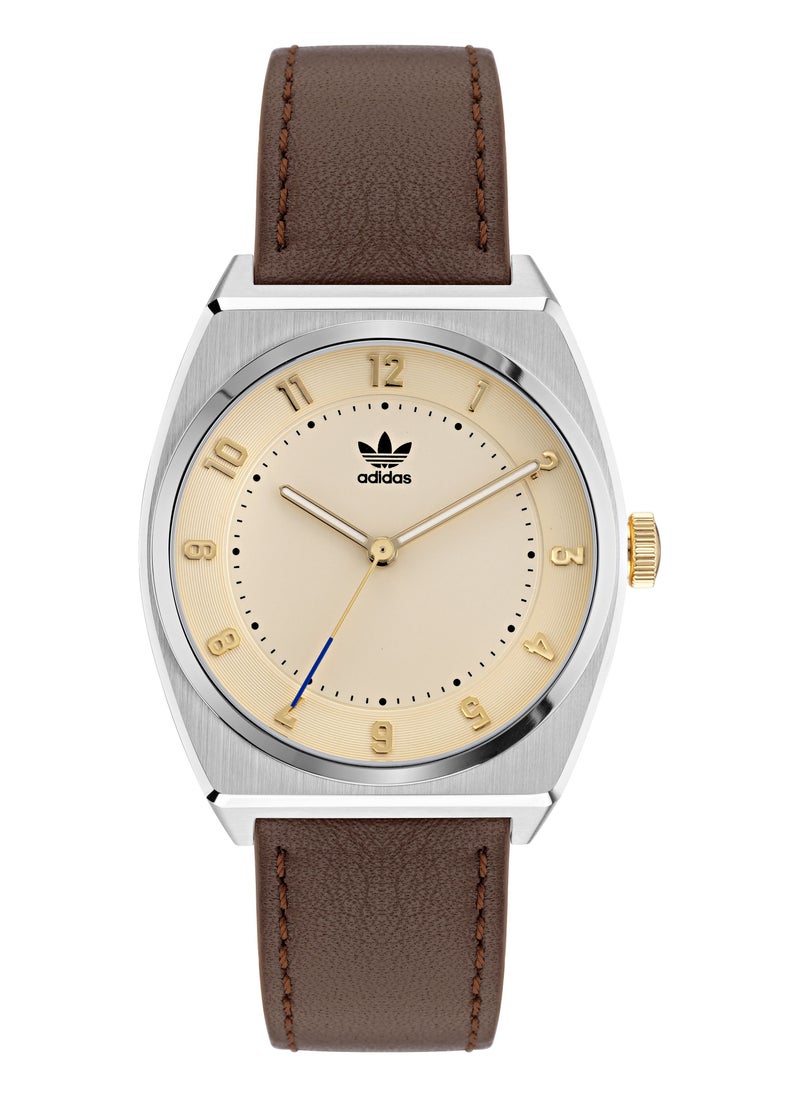 Adidas Adidas Watch Eco Leather Brown Strap  - Image 1