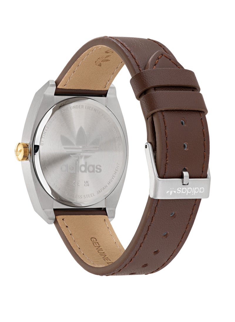 Adidas Adidas Watch Eco Leather Brown Strap  - Image 3