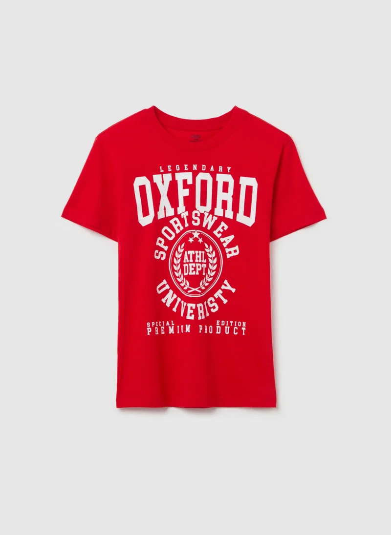 Ovs T-Shirt In  With ''Sportswear University� Print