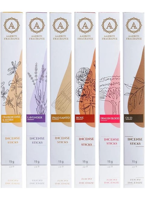Incense Sticks Assorted Organic Masala Sticks Set 15 Gram (Set 1)