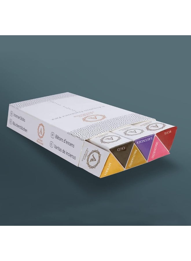 Aakriti Gallery - Incense Sticks Assorted Organic Masala Sticks Set 15 Gram (Set 1) - Image 1