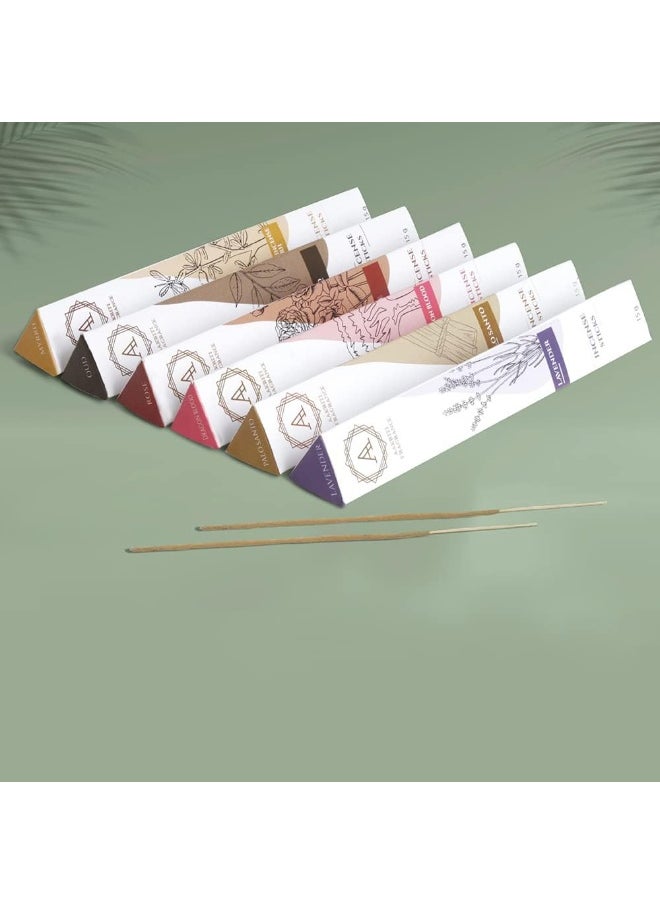 Aakriti Gallery - Incense Sticks Assorted Organic Masala Sticks Set 15 Gram (Set 1) - Image 1