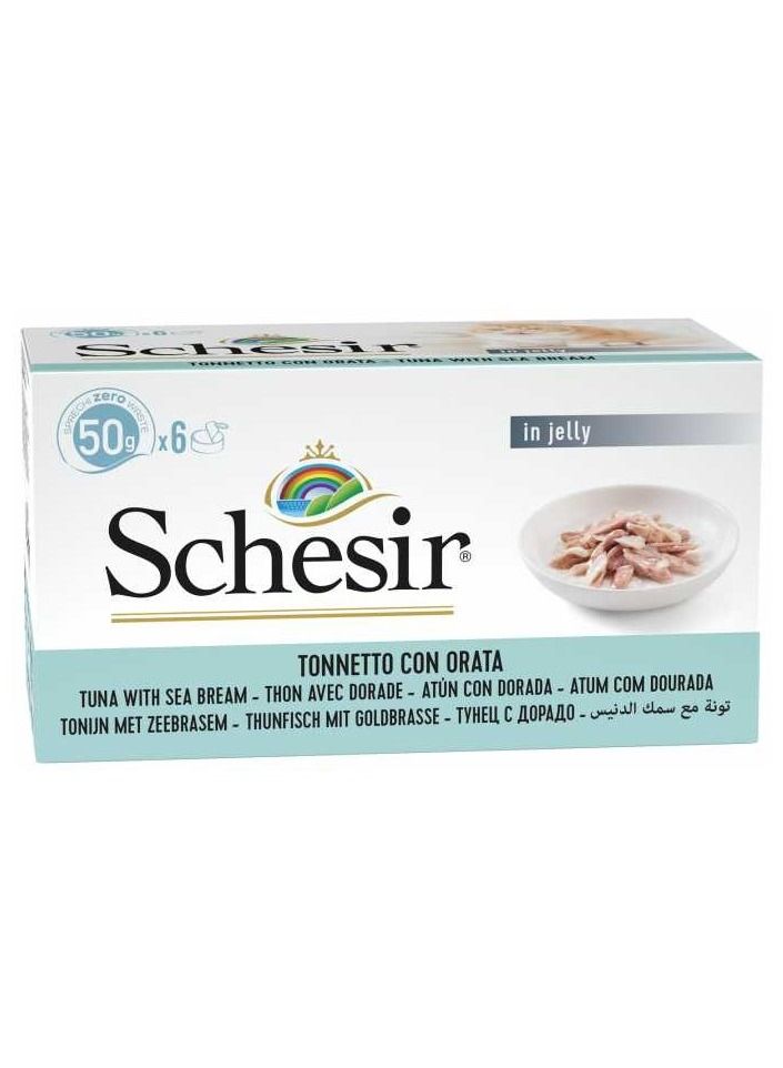 Schesir Tuna With Seabream Multipack Wet Food For Cats 6X50G - Image 1