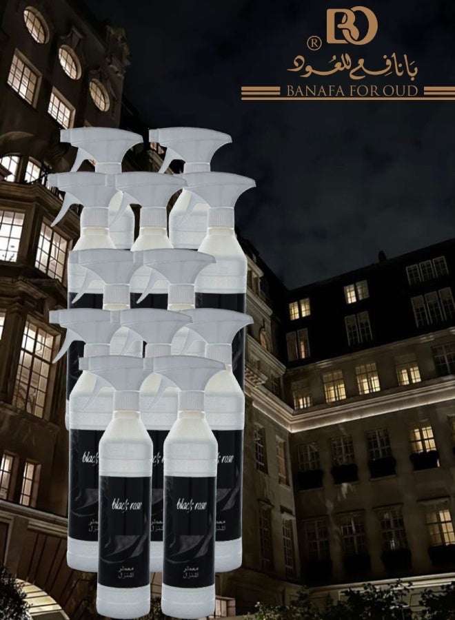 Banafa 12 Pieces Black Rose Air Freshener 500ML - Image 1