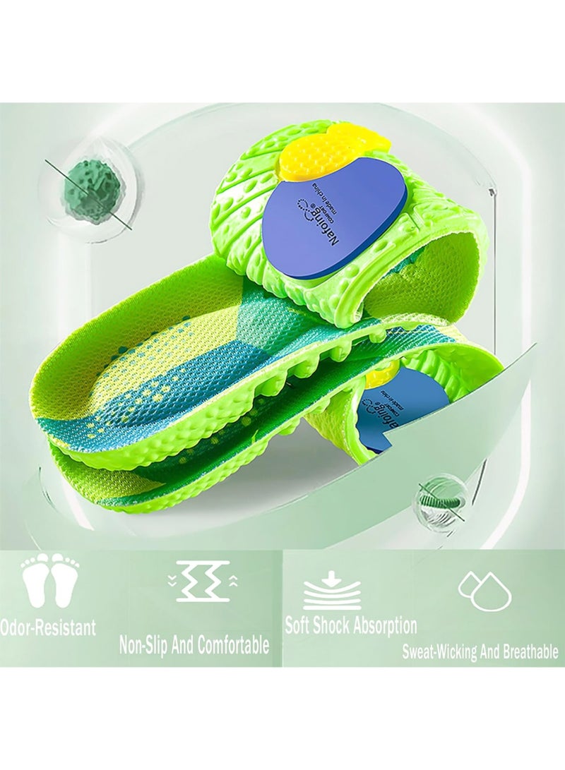 YOUGE 1Pair Breathable Shock Sport Insole 38-44, Cut-To-Fit Shoe Cushion, Sweat-absorbent ,Comfortable Insoles Relieve Foot Pain& Pressure Pain Cushion for Women & Men, Suitable for Athletic Casual & Work(Green） ﻿ - Image 2