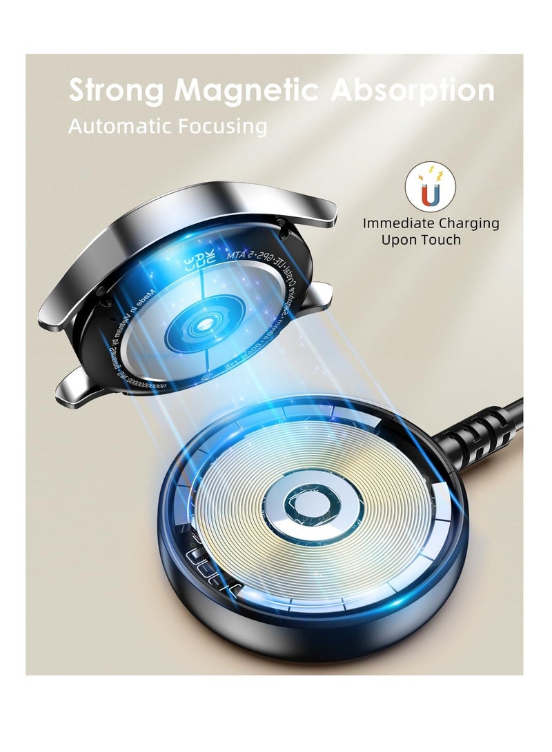 Beauenty 1Pack Charger Cable for Samsung Galaxy Watch 7/6/6 Classic/5/5 Pro/Ultra/FE/ Galaxy Watch 4/3/Active 2/Active Charger Fast Charging - Image 5