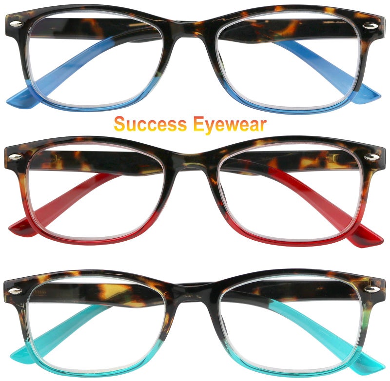 Success Eyewear Reading Glasses Set of 3 Great Value Spring Hinge Readers Men and Women Glasses for Reading +1.75 - Image 2