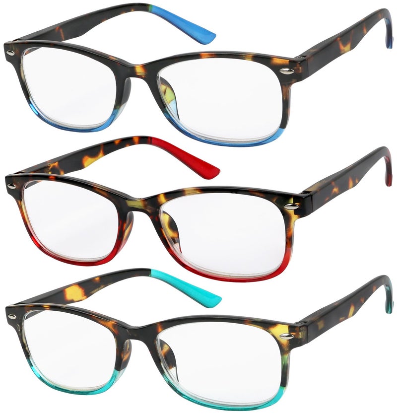 Success Eyewear Reading Glasses Set of 3 Great Value Spring Hinge Readers Men and Women Glasses for Reading +1.75 - Image 1