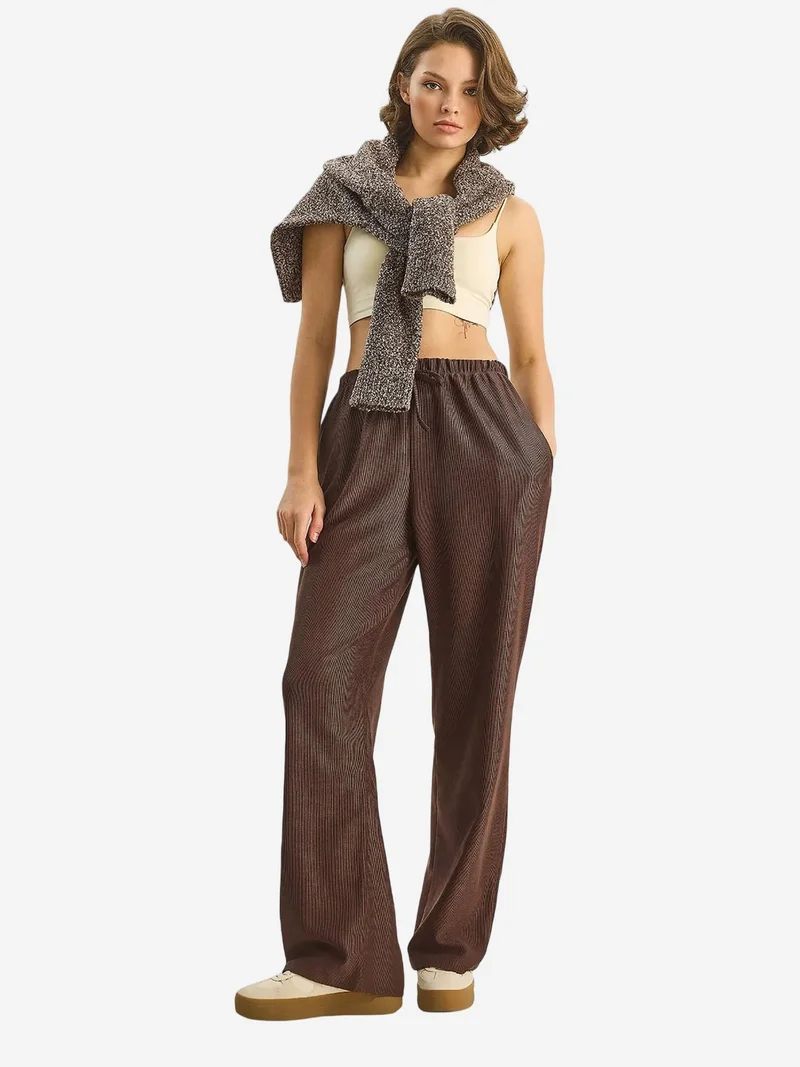 بيانكو لوتشي LUCCI High Waist Wide Leg Pants
