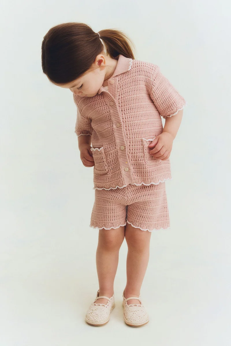 H&M 2-piece crochet-style set