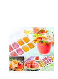 Y&D Ice Cube Trays 3 Pack Easy-Release and Flexible 14-Ice with Spill-Resistant Removable Lid BPA free Flexable Durable Stackable Dishwasher Safe  - Image 5