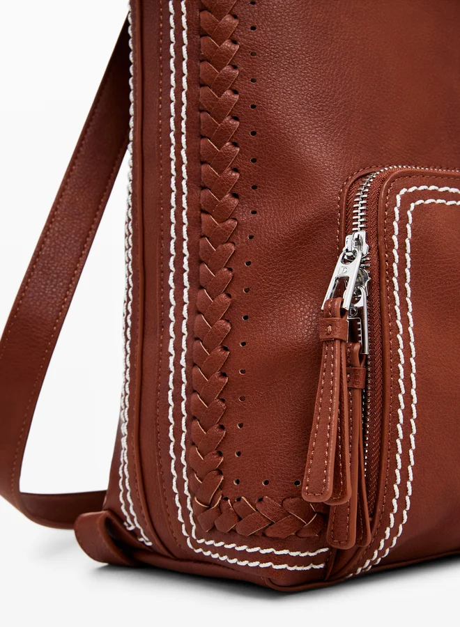 DESIGUAL Medium Braided Backpack