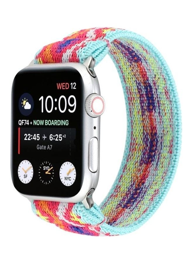 NIBEMINENT Replacement Watchband For Apple Watch Series 7 41mm/6 & SE 5 4 40mm/3 2 1 38mm Multicolour - Image 2