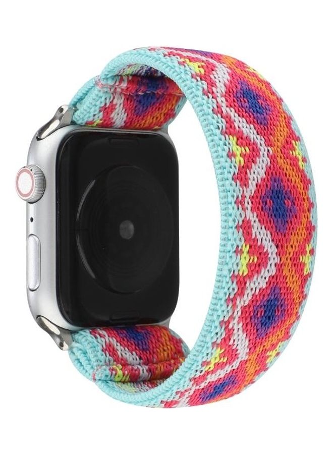 NIBEMINENT Replacement Watchband For Apple Watch Series 7 41mm/6 & SE 5 4 40mm/3 2 1 38mm Multicolour - Image 1