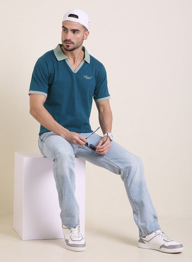 Difference of Opinion Men Relaxed Fit Printed Polo - Image 4