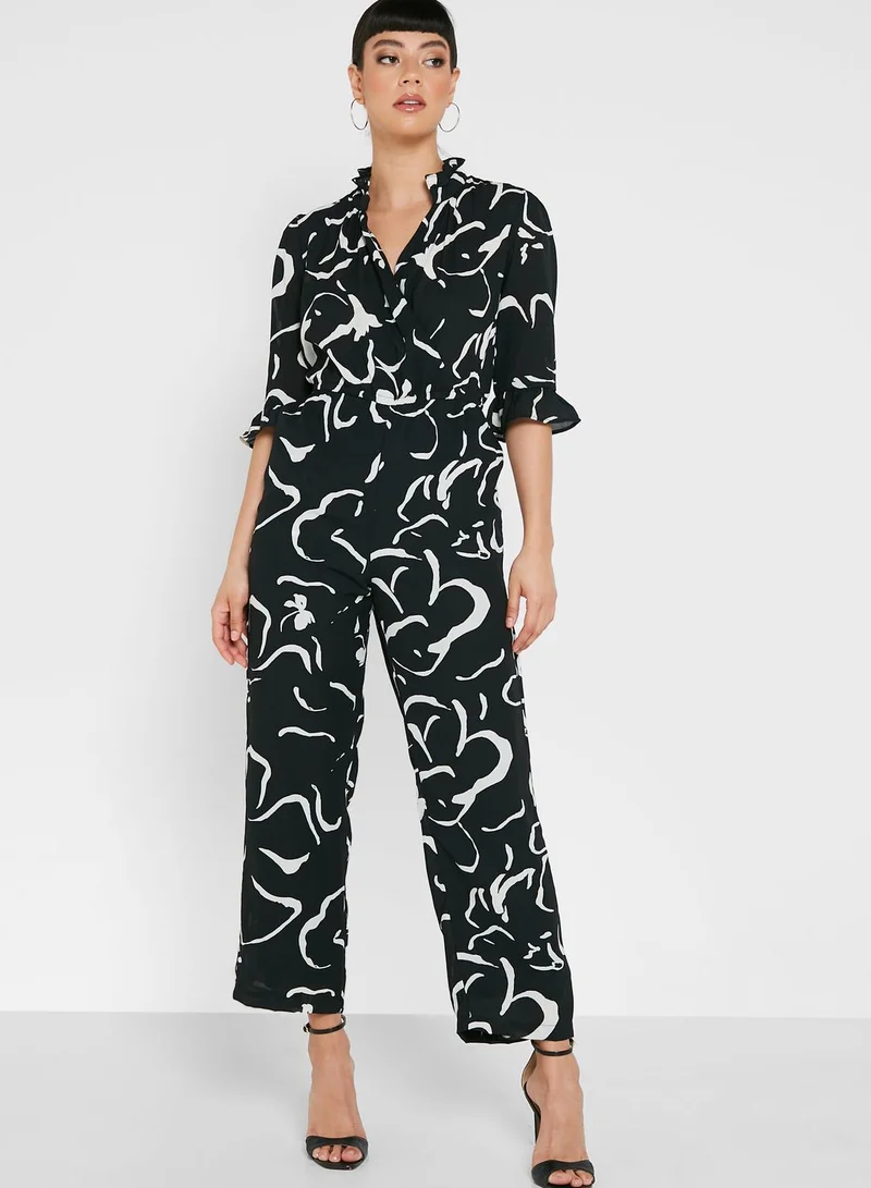 ELLA Printed Fitted Jumpsuit