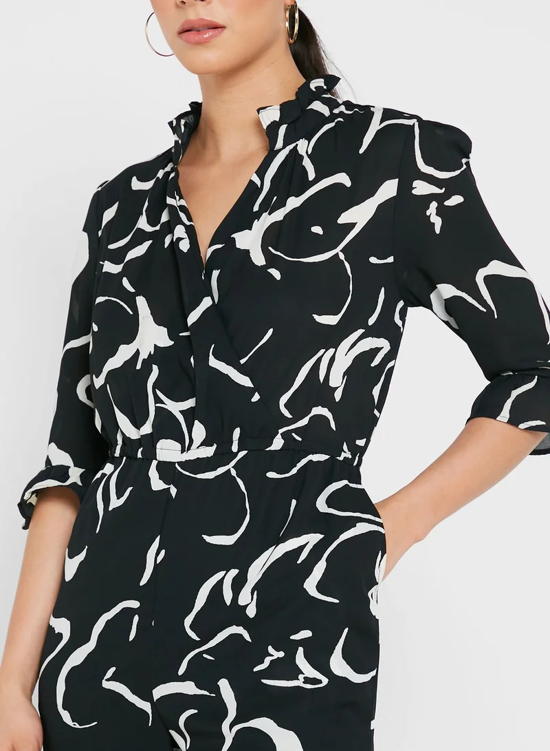 ELLA Printed Fitted Jumpsuit