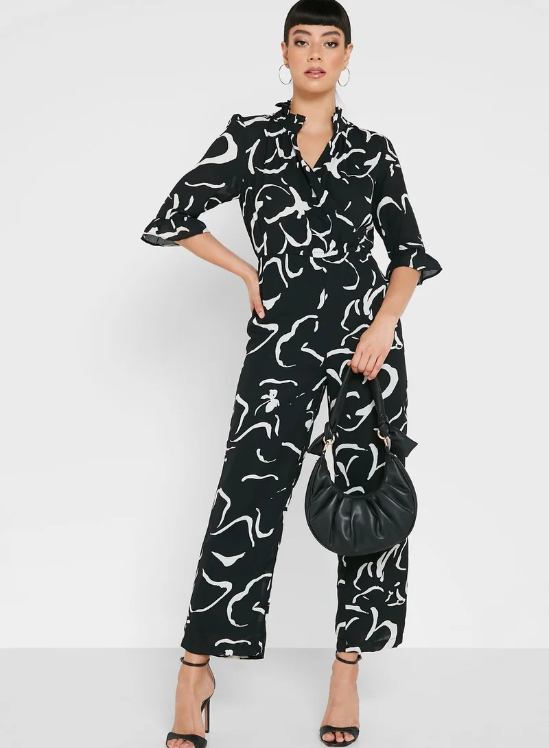 ELLA Printed Fitted Jumpsuit