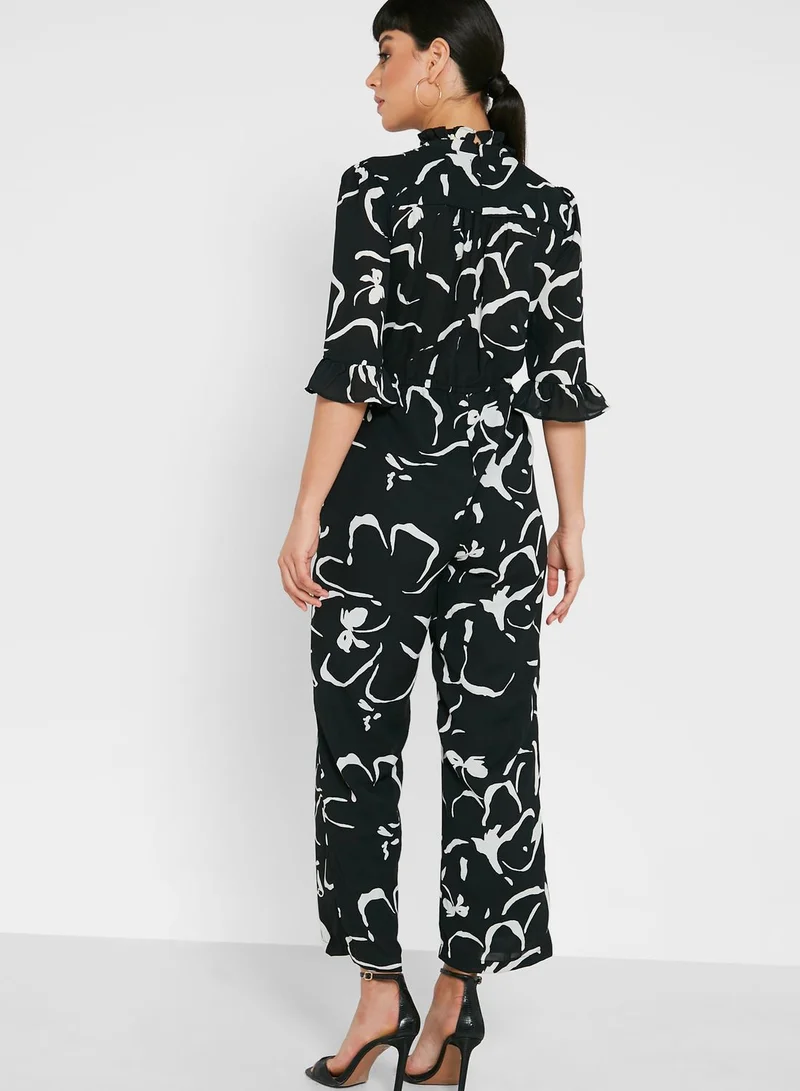 ELLA Printed Fitted Jumpsuit