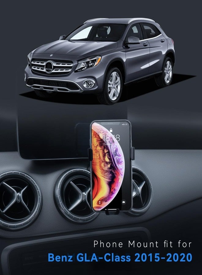 BEHAVE Car Phone Mount for Mercedes Benz Gla-Class 2015-2020,CLA-Class 2017-2019,360° Adjustable Phone Holder Compatible for iPhone,Android Smartphones - Image 2